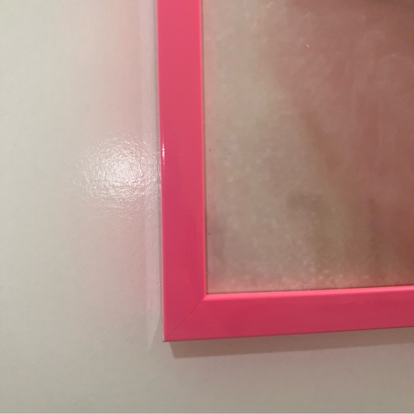 Hot Pink Metal Framed Wall Picture - Perfect Condition - Picture 4 of 6